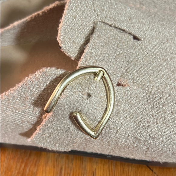 Rothy's Textured Cream Mules with Gold - Picture 4 of 5